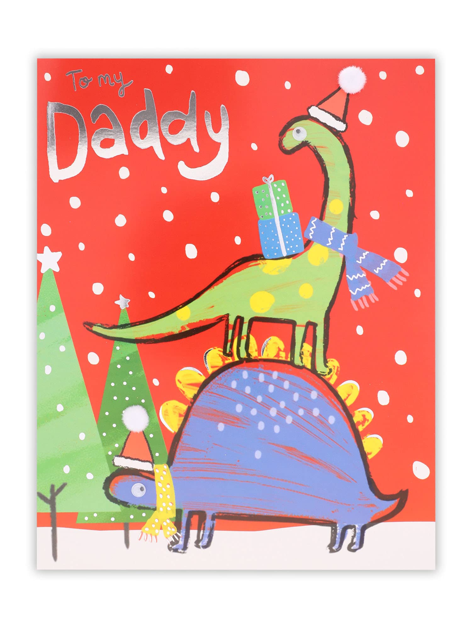 Clintons: Christmas Dinosaurs Daddy Christmas Card, Multi-Colour, 155 x 235, 1149047