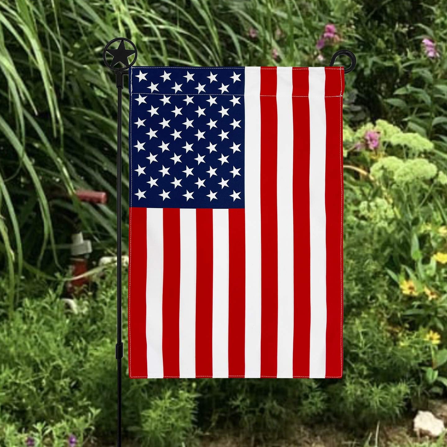 American 4th of July Garden Flag Made in the USA Premium Poly Poplin Weather Resistant Double-Sided Fade Resistant Patriotic United States Stars and Stripes Perfect Decor for Outdoor - Image 6
