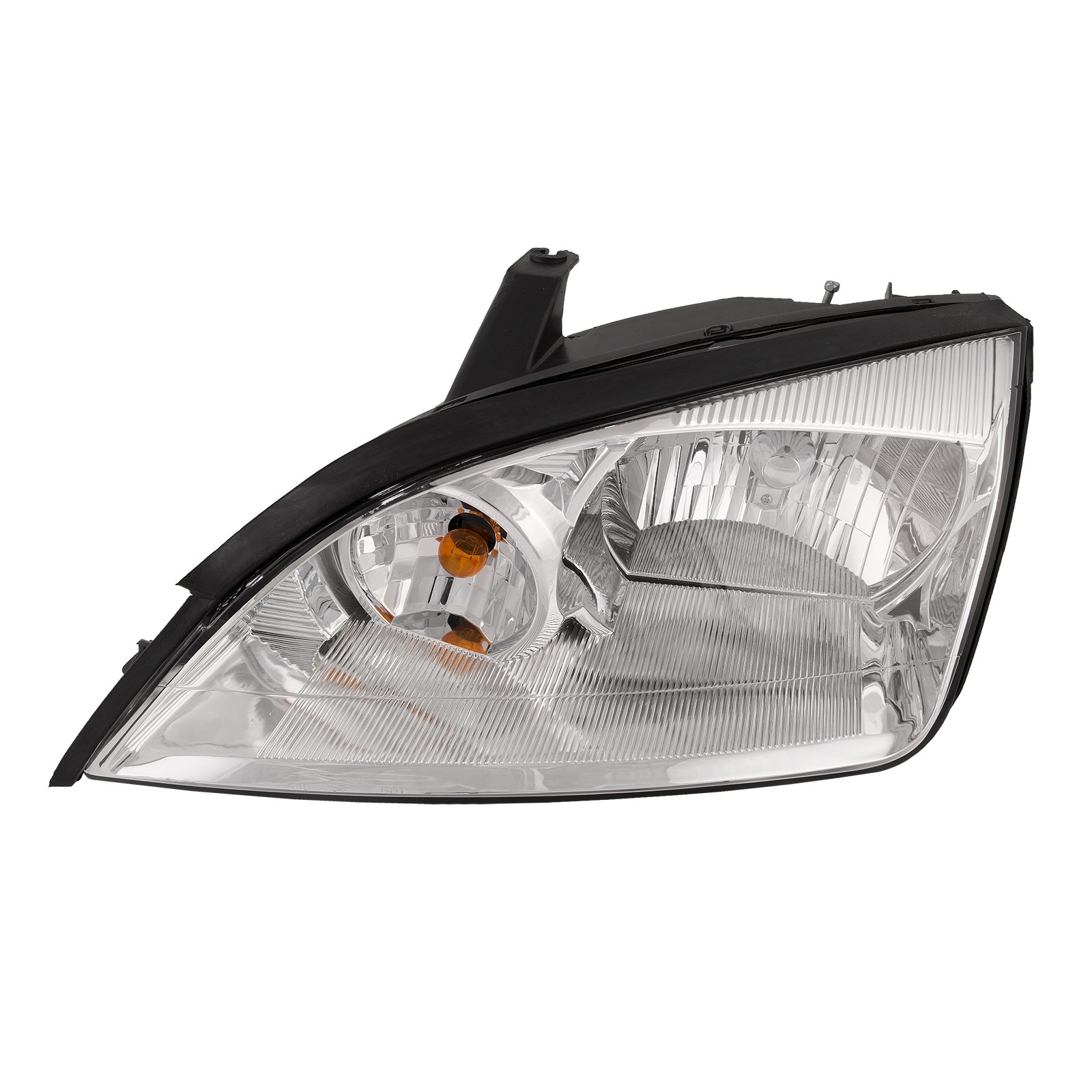 HEADLIGHTSDEPOT Headlight Compatible with Ford Focus 2005-2007 Chrome Housing Halogen Inc…