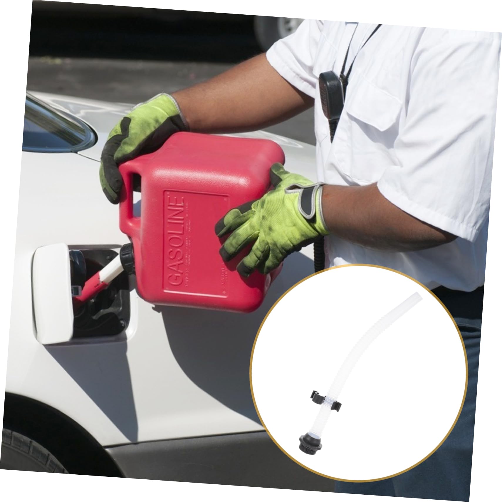 MOLUCKFU 360° Bendable Can Spout Can Nozzles Plastic Nozzles Built-in Filter Sealing Ring Random Color