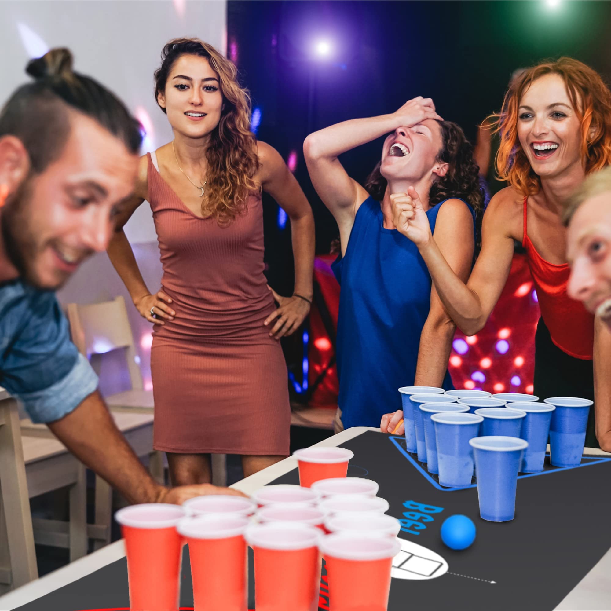 Gioco Da Tavolo Alcolico Drink Up – Per 2-8 Giocatori 21+, Tappetino 40x30 Cm, Dado E Pedine, Per Feste