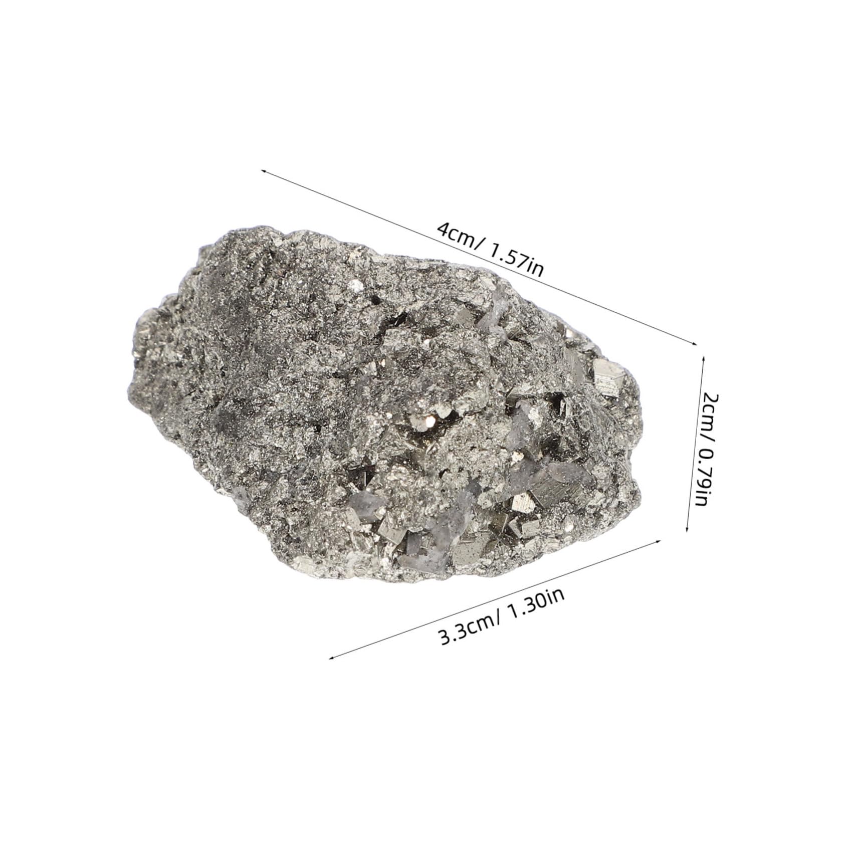 DECHOUS Irregular Brass Ore Meteorite Specimen for Unique Home Decor and Classroom Teaching and Versatile Meteorite Stone Model Science Ornament