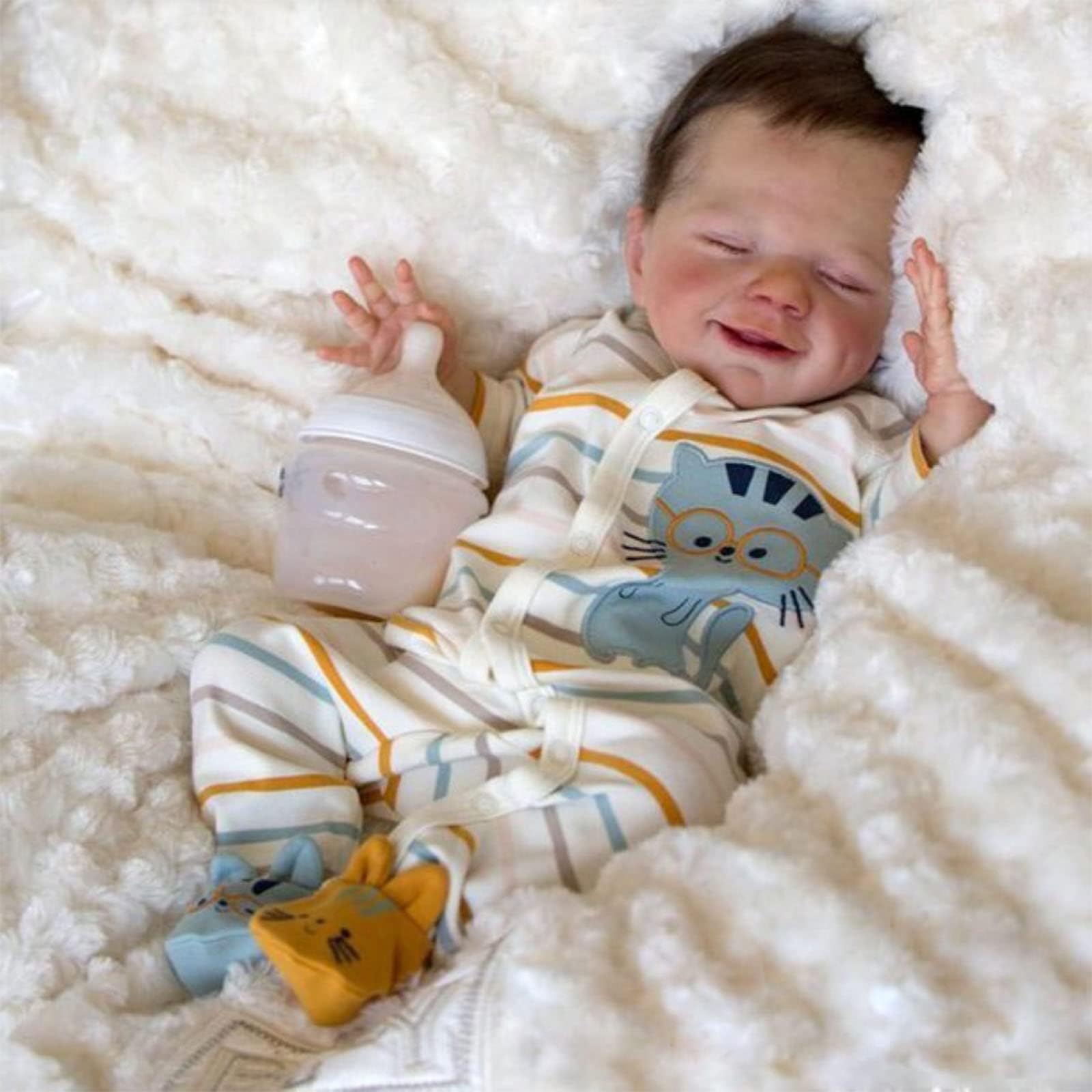 Amazon | Tvqbxp リボーンベビードール 男の子、リアルな新生児
