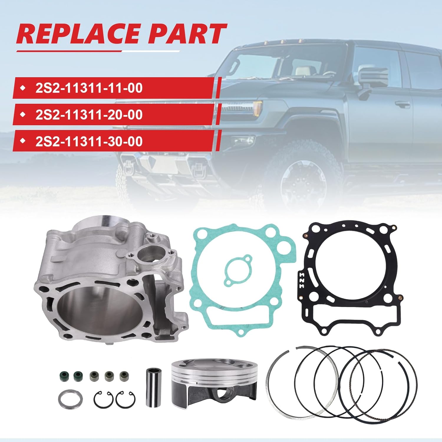 Cylinder Piston Top End Gasket Kit OE 2S2-11311-11-00 Fit for 2006-2009 YZ450F for 2007-2011 WR450F