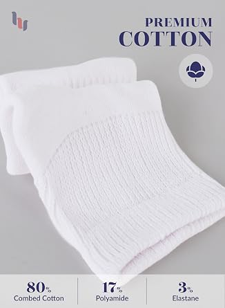 Hugh Ugoli Diabetic Ankle Socks for Women, 3-6 Pairs, Cotton, Semi Cushion