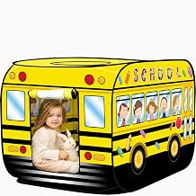 School Bus Shape Play Tent, School Bus Role Play House, Convenient Pop Up School Bus Play Tent