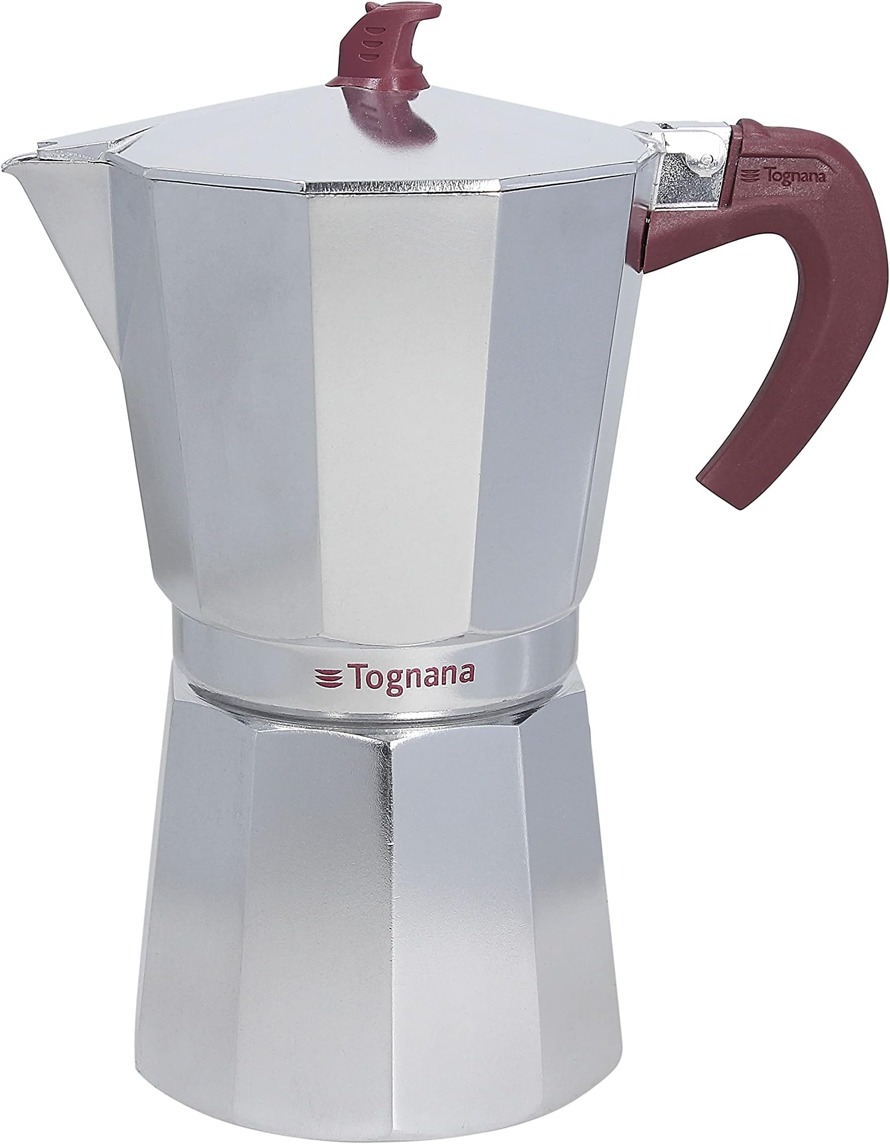 Lavazza Carmencita Caffettiera Alluminio, Moka per Espresso, 1/2/3/6