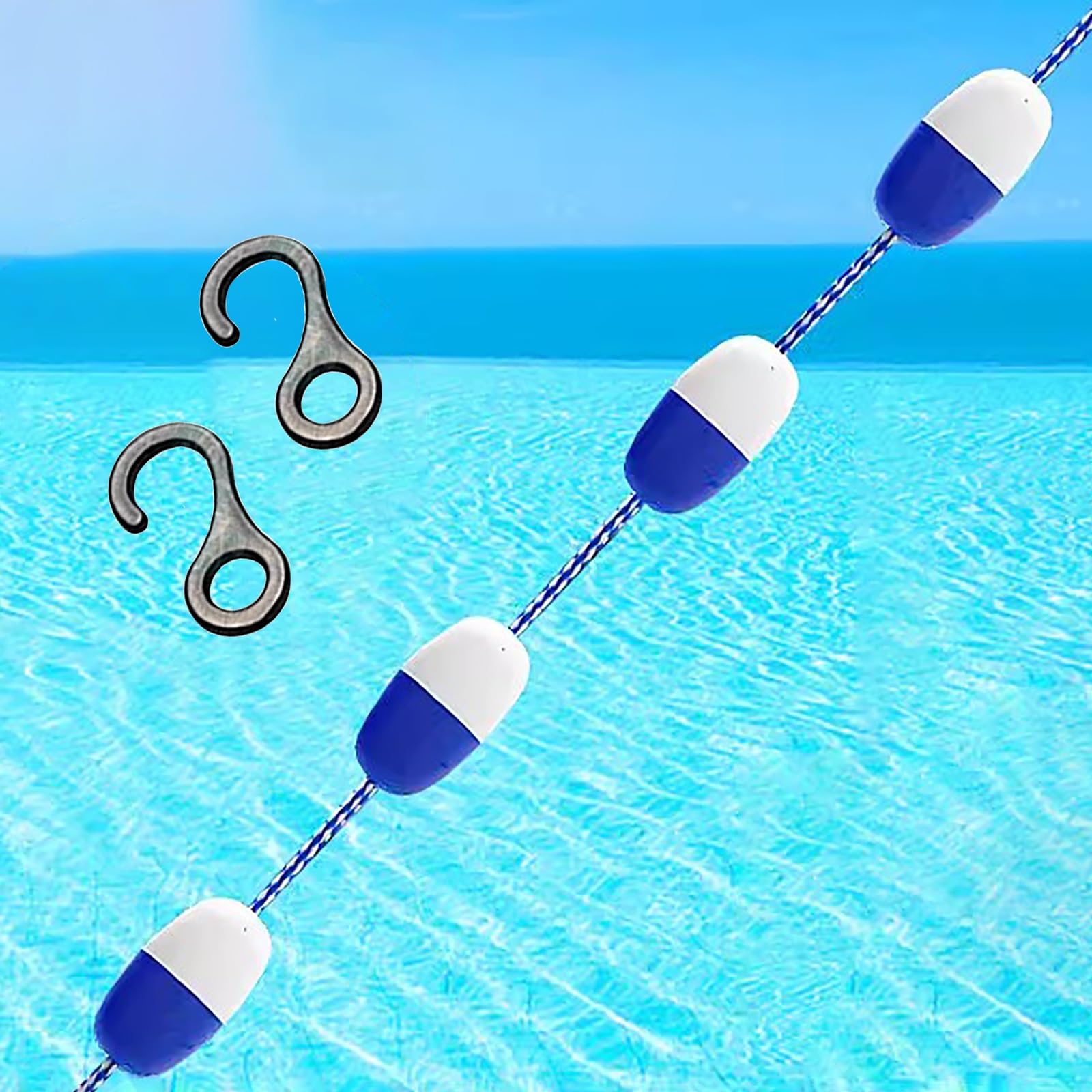 Corde de sécurité flottante pour piscine pour marquage de compétition