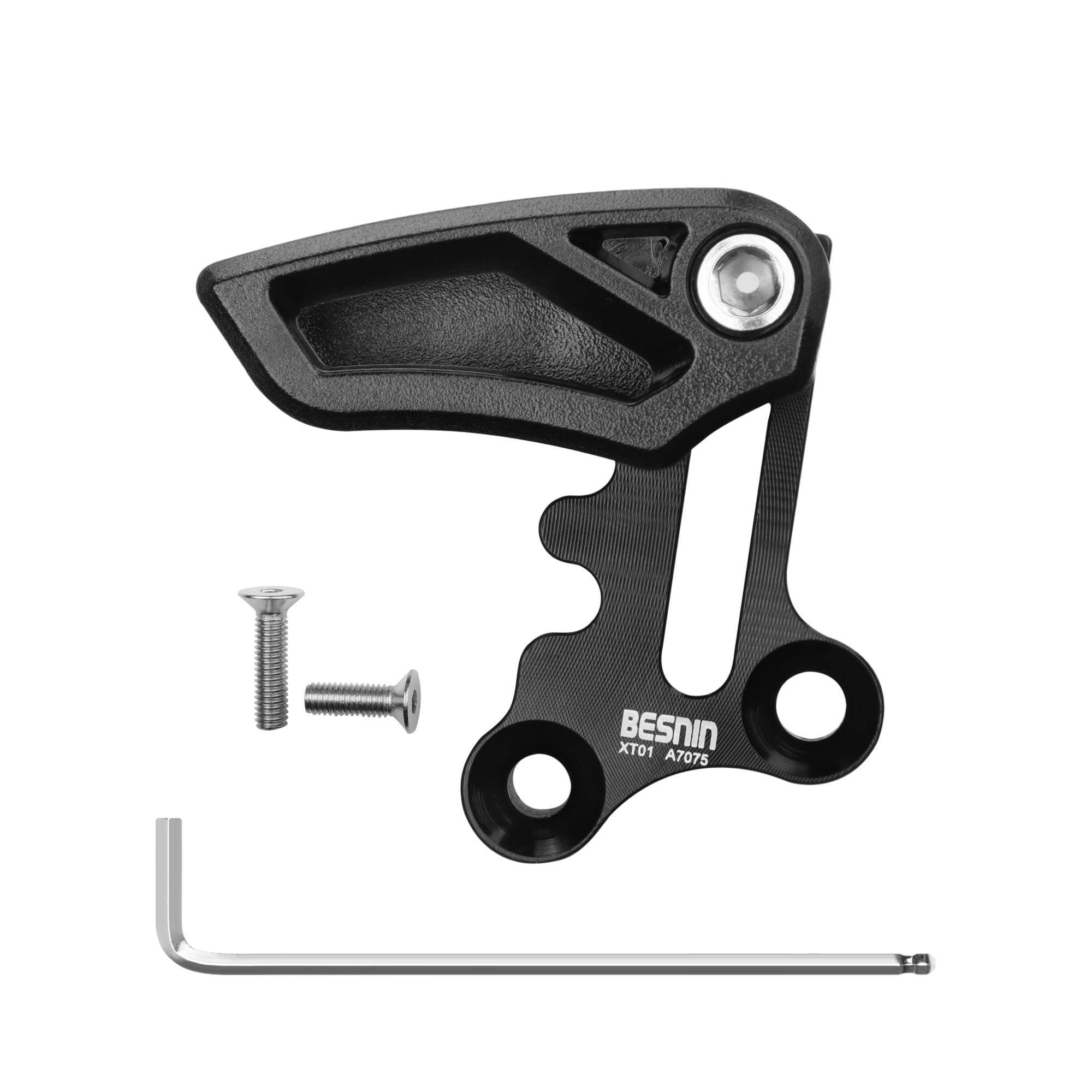 BESNIN Bike Chain Guide Direct Mount MTB Chain Guide, 22T-40T 1x Specific Chain Retention for Downhill, Trail, Enduro, XC (Black)