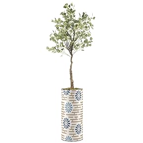 SIGNWIN Eucalyptus Tree with Dark and Light Blue...