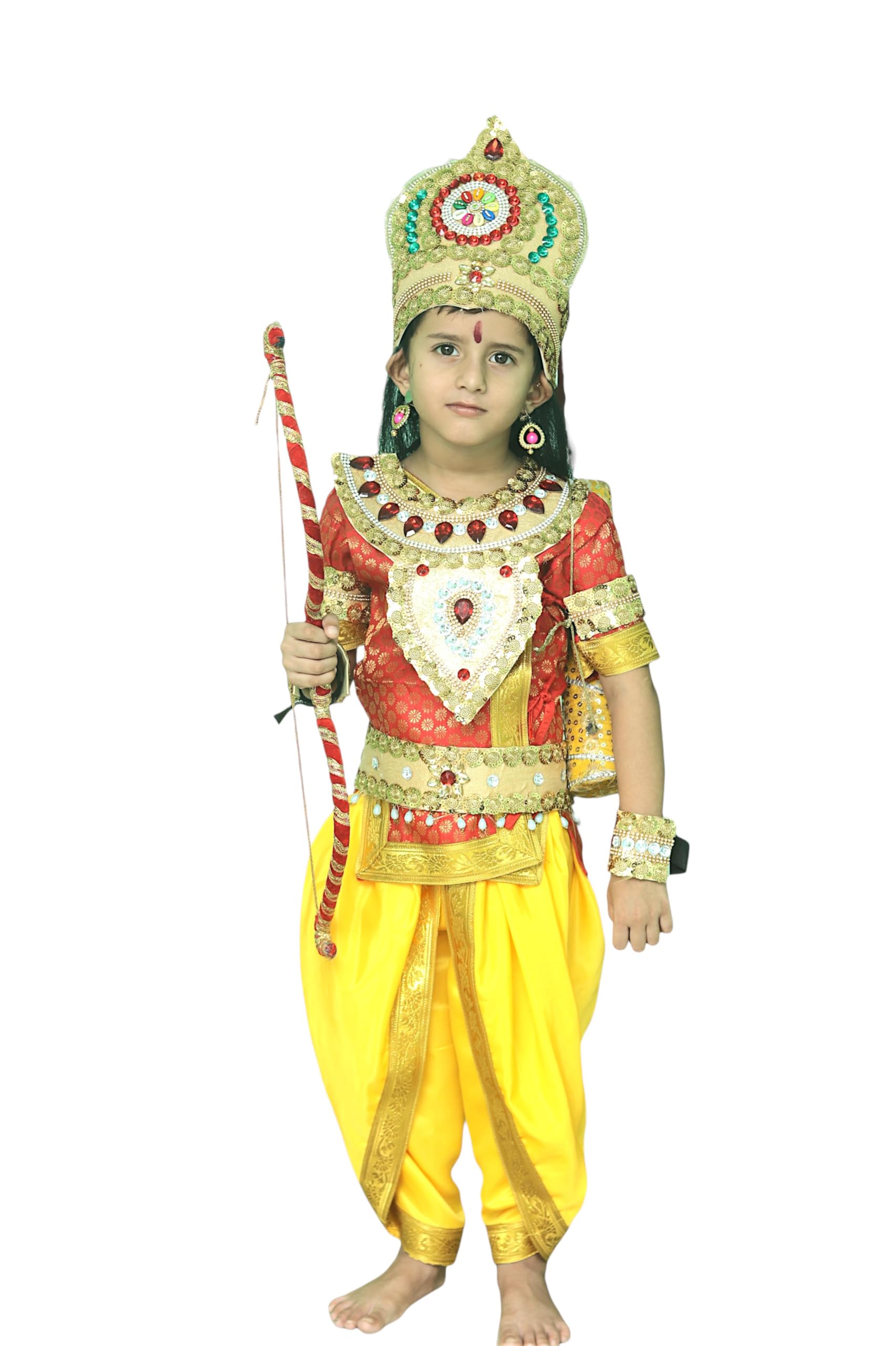 Raja Ram Fancy Dress Costume Hindu God King Ramlila Mythology Kids & Adults Fancy Dress Costume for play Role in event & fancy dress compitition (32-10 TO 12 YEARS) (B0DHNX4PS8) Amazon Price History, Amazon Price Tracker