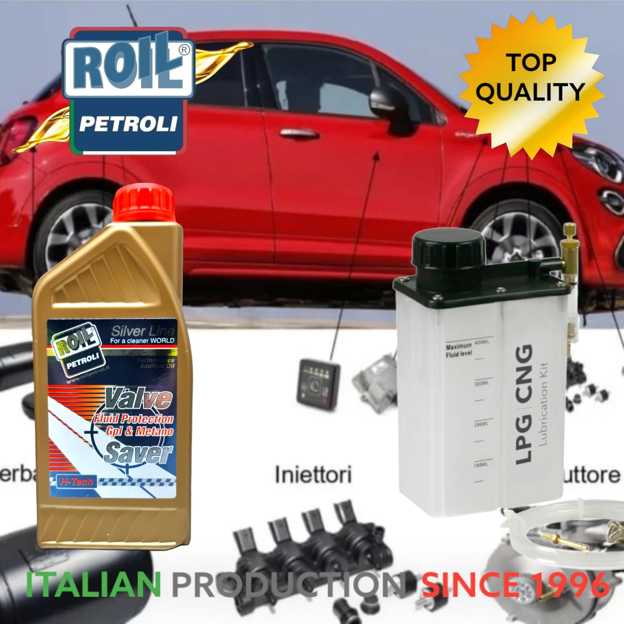 Roil Additivo Valve Saver Eco Green 1 Litro - Nuova Formula Blu per Protezione Pulizia Valvole Motori GPL Metano