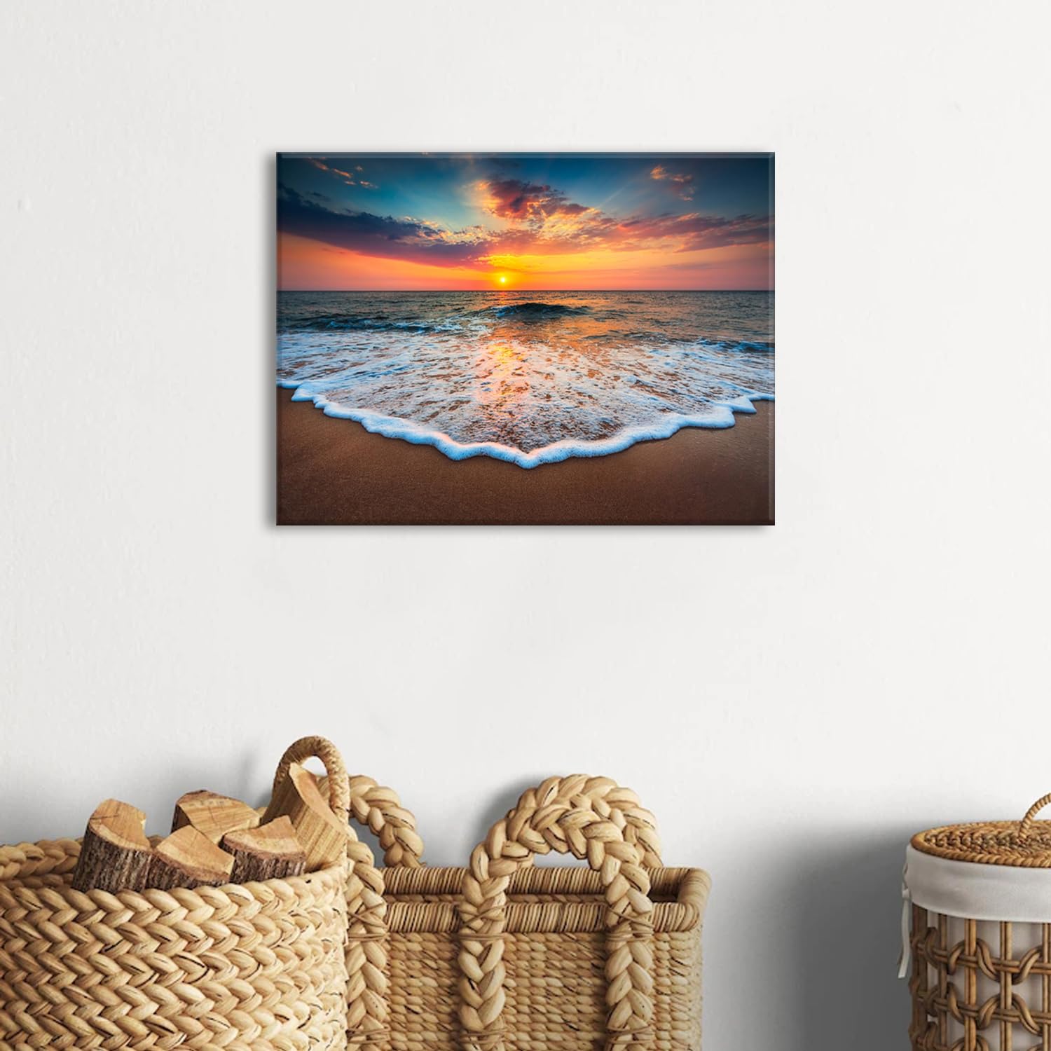 Amazon.com: Beach Wall Art Ocean Coastal Bathroom Decor Hawaii