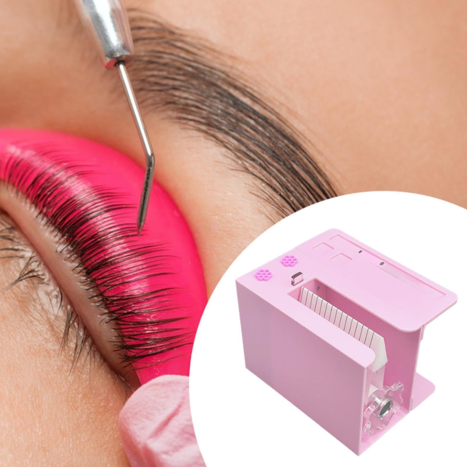 Separador de pestañas postizas eficiente que agiliza la aplicación de extensiones y permite lograr fácilmente un efecto separación natural desde la raíz. Funciona automáticamente sin, rosa