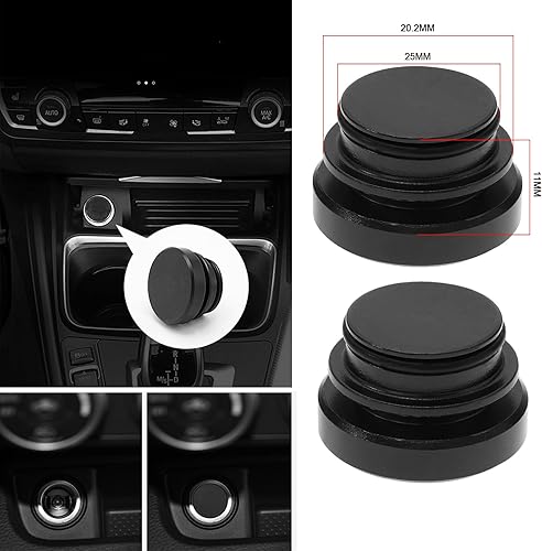 Miniatura 2 de The Lord of the Tools Tapón de aluminio para encendedor de cigarrillos, 2 unidades, 12 V, impermeable, a prueba de polvo, para automóvil, camión,