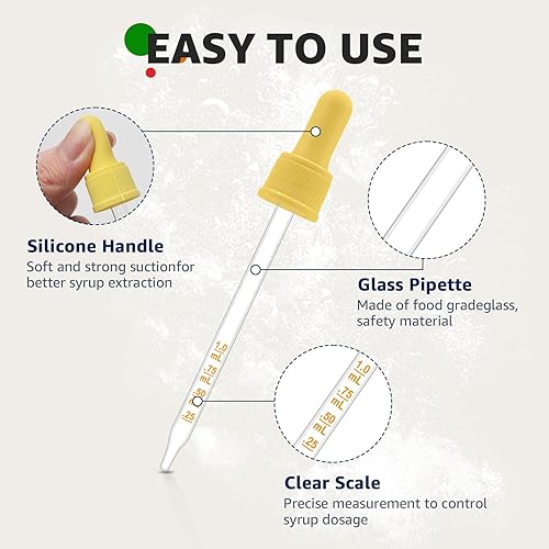 Miniatura 21 de Pipetas con cuentagotas de vidrio compatibles con SodaStream Bubly Bubbly Drops sabores para accesorios Soda Stream (blanco, 3 unidades)