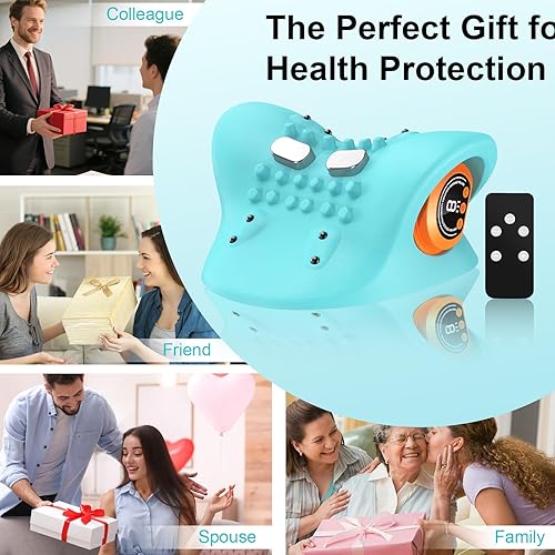 Miniatura 7 de SARMOCARE Masajeador de cuello para aliviar el dolor de tejido profundo, almohada masajeadora de cuello mejorada 2025, modos