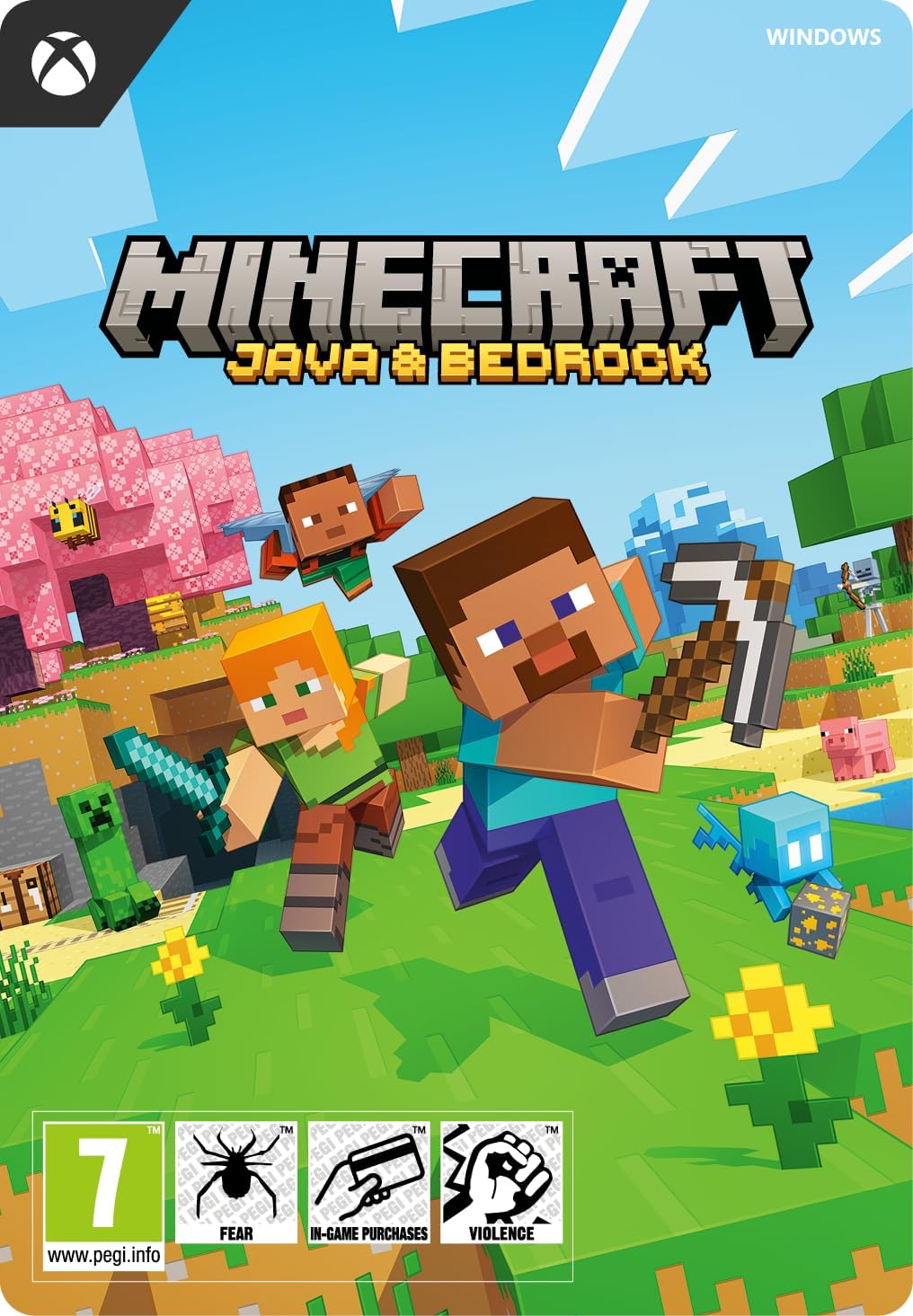 Minecraft Java & Bedrock Edition | Windows 10 - Download Code : Amazon ...