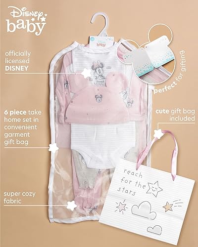 Miniatura 2 de Disney Baby Boys Girls Newborn Essentials - Juego de regalo de Navidad de 7 piezas Mickey Mouse Winnie the Pooh Minnie Mouse, 0-6M