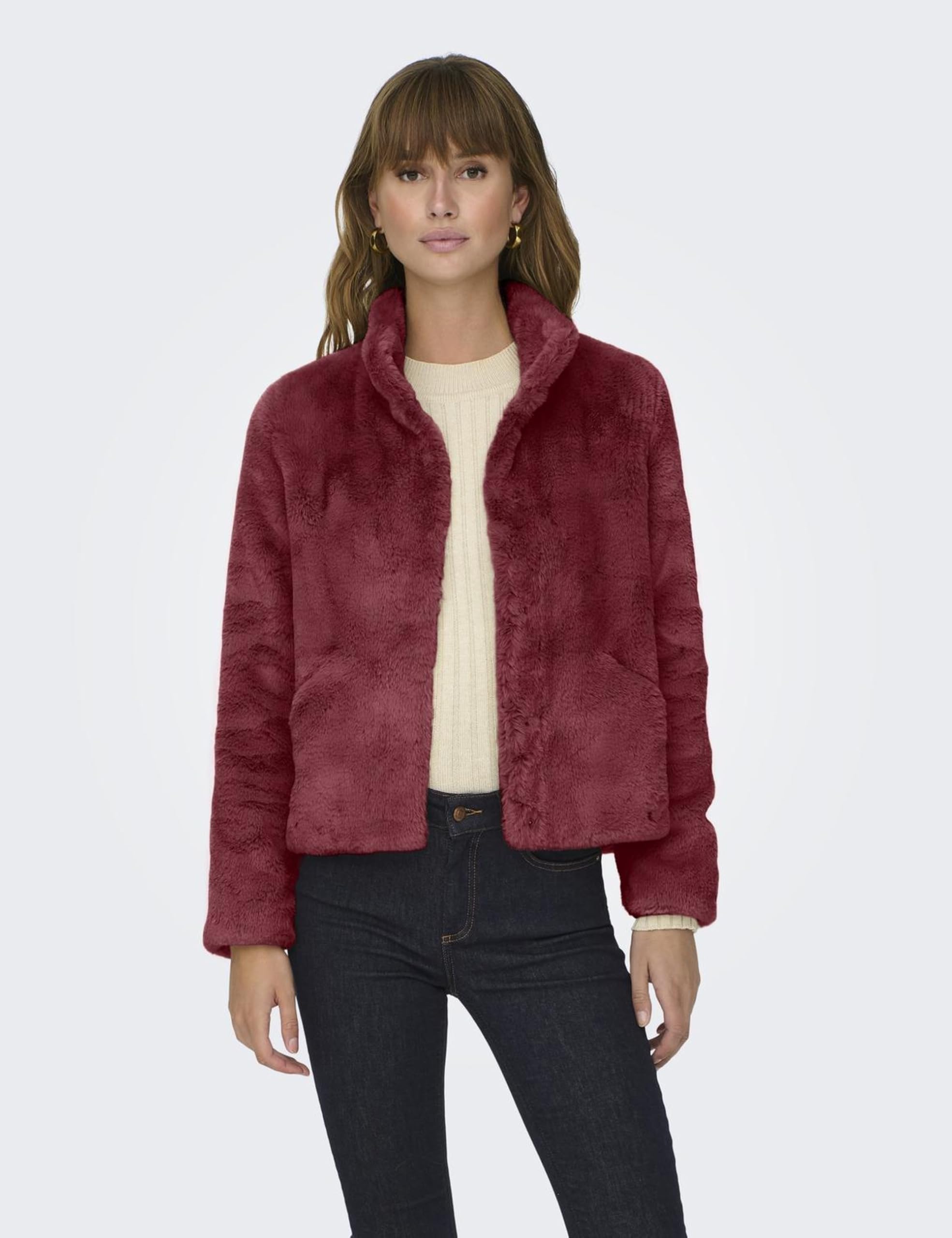 ONLY Onlvida Faux Fur Jacket Otw Noos Chaqueta Mujer