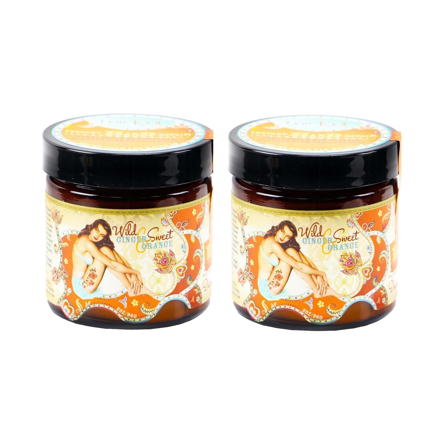 Barefoot Venus Wild Ginger & Sweet Orange Instant Hand Repair 3 Ounces - 2 Pack