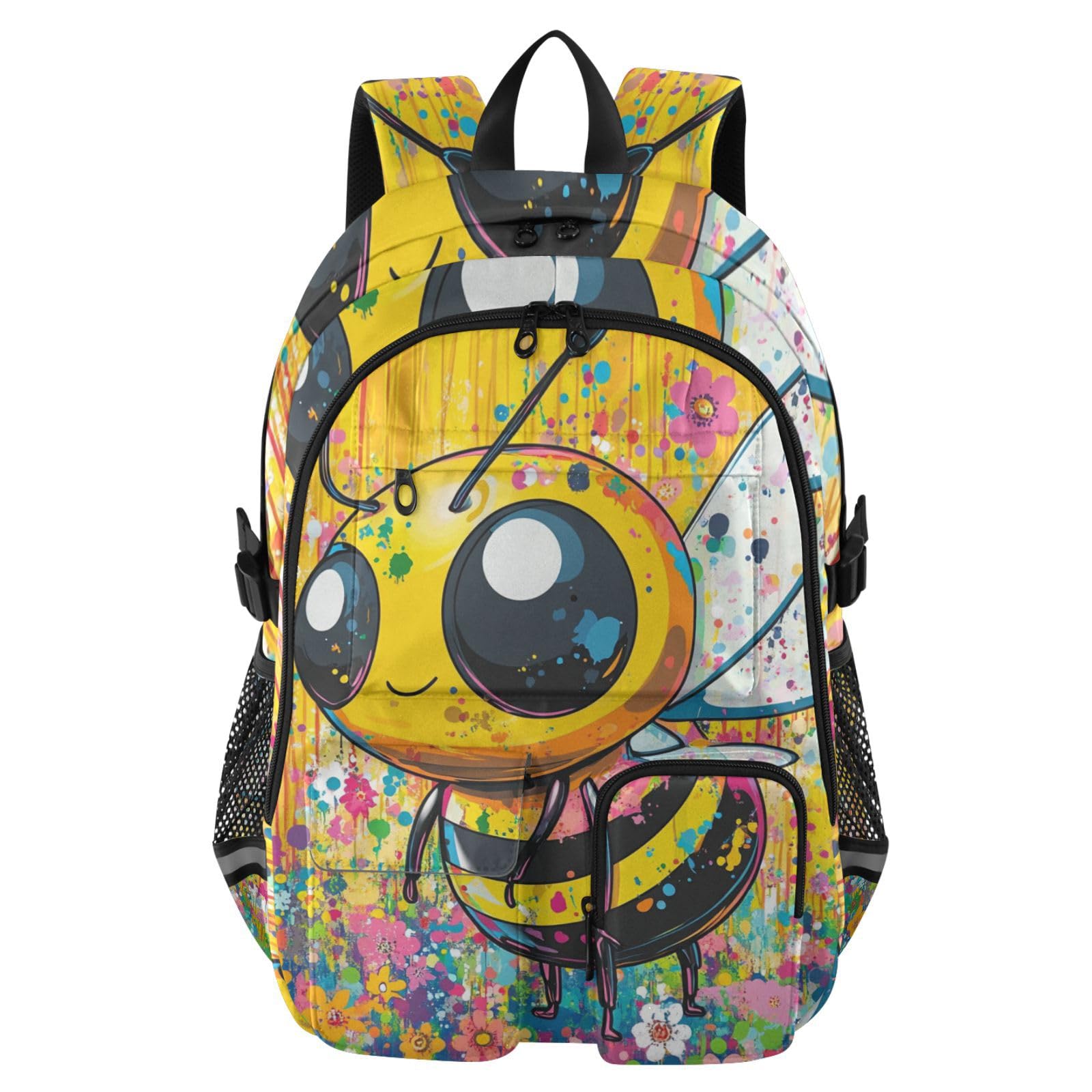 Mochila de viaje de 17.5 pulgadas para portátiles y equipaje de hombres de trabajo de abeja 8