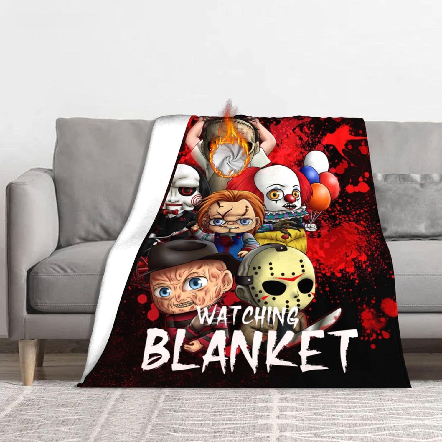 Halloween Blanket Horror Movie Throw Blanket Scream