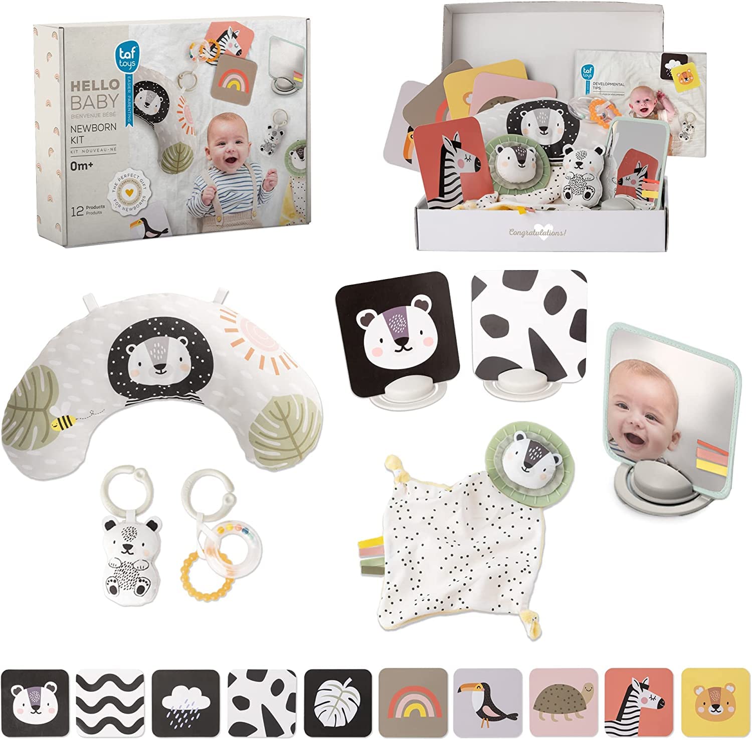 Taf Toys Newborn Kit - 12 Developmental Baby Toys for Infants - TAF12915