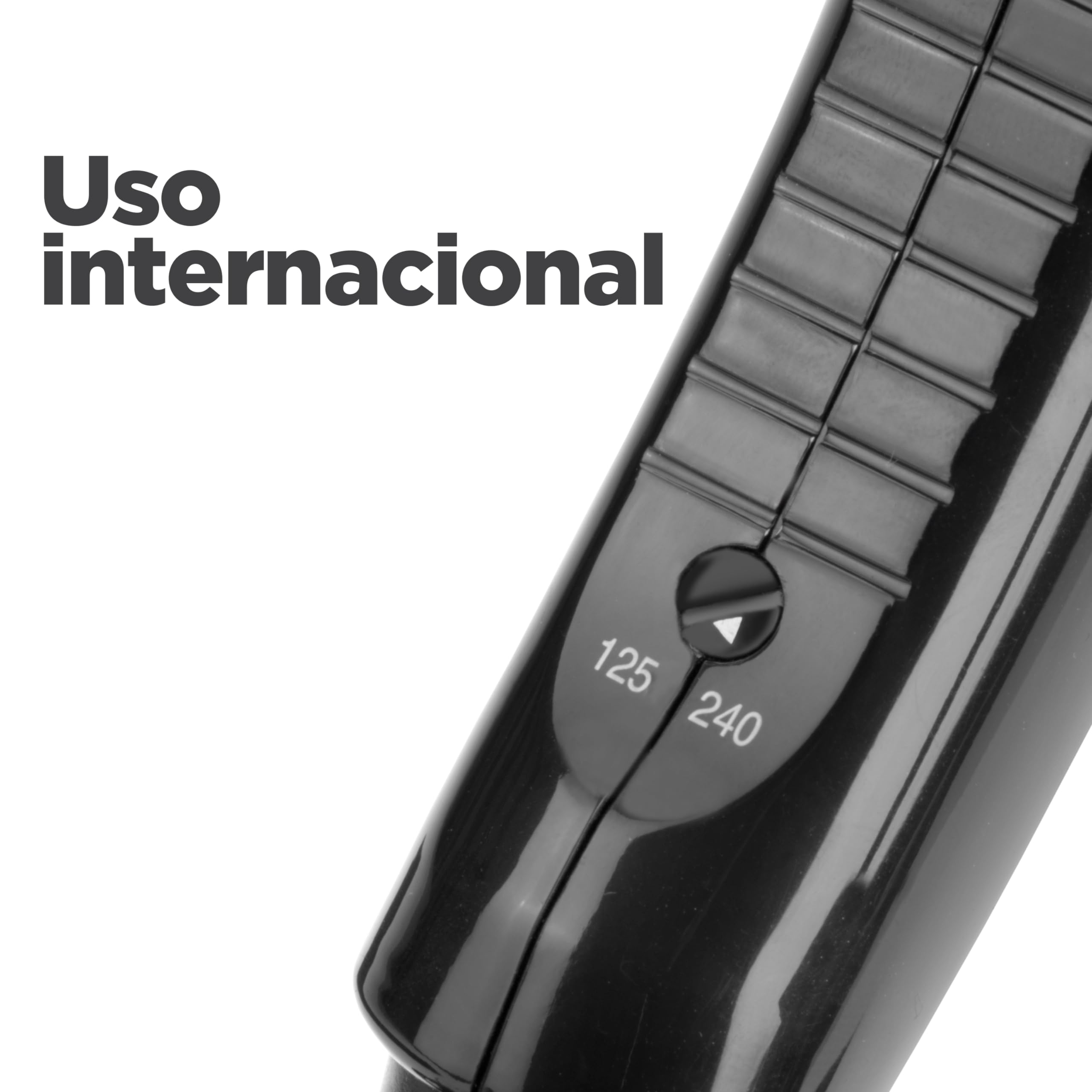 BaByliss Secador de Pelo de Viaje Plegable - 2000 W, Secador ligero y potente, Multivoltaje, Compacto, Uso mundial, 2 Ajustes de calor/velocidad, Negro/naranja, 5334E