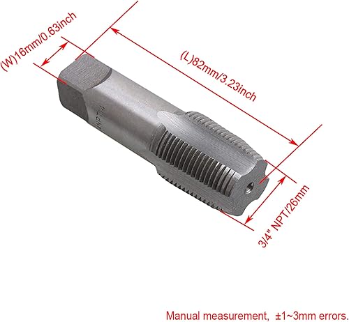 Miniatura 4 de CNBTR 34 "NPT titanio de alta velocidad máquina de acero rosca métrica enchufe grifo para procesar hilos de tubería NPT