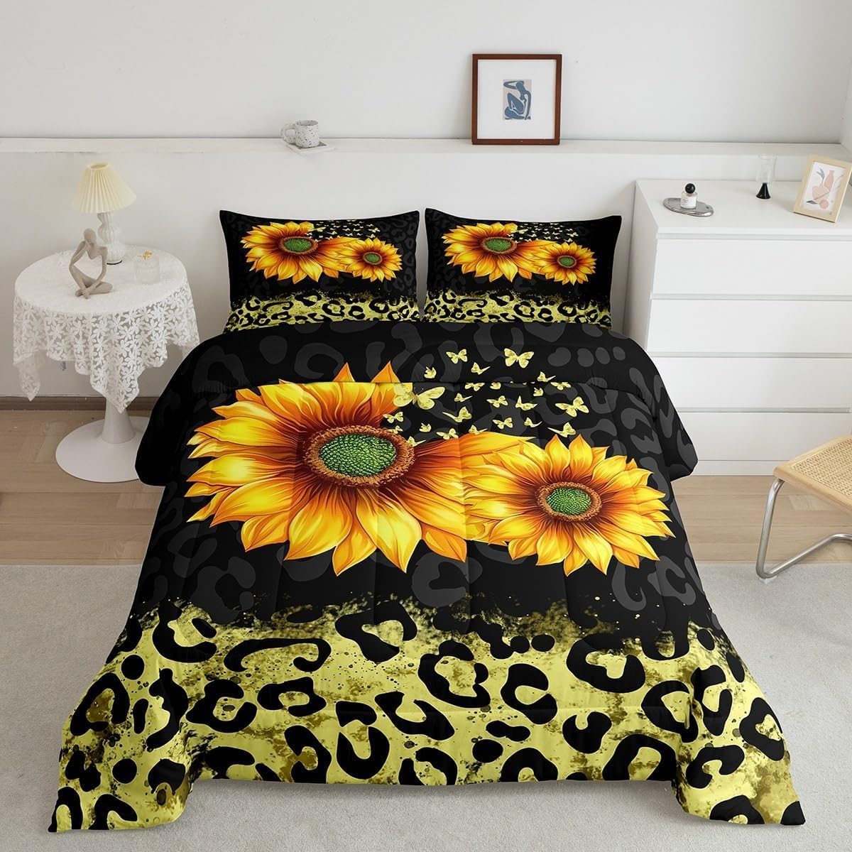 Couette 240x260 chaude sans housse lavable avec 2 taies d'oreiller 65x65 cm