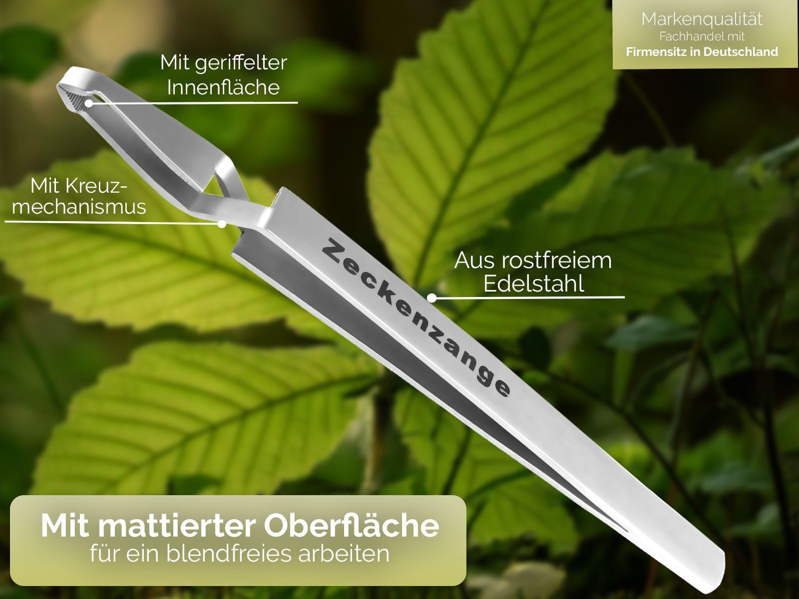 Zecken Pinzette Original Zeckenentferner-Set – Zeckenpinzette & Zeckenheber Aus Spezialstahl, Rostfrei! Zeckenzange Für Hunde