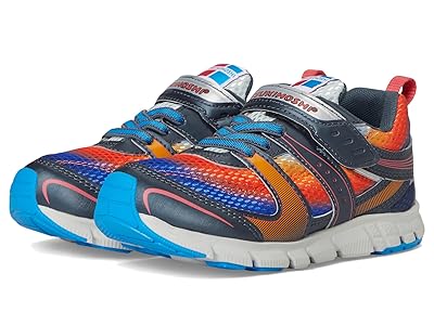 Tsukihoshi Kids Velocity (Toddler/Little Kid) Boys Shoes Graphite/Orange : 10.5 Little Kid M, Faux Leather/Synthetic/Textile