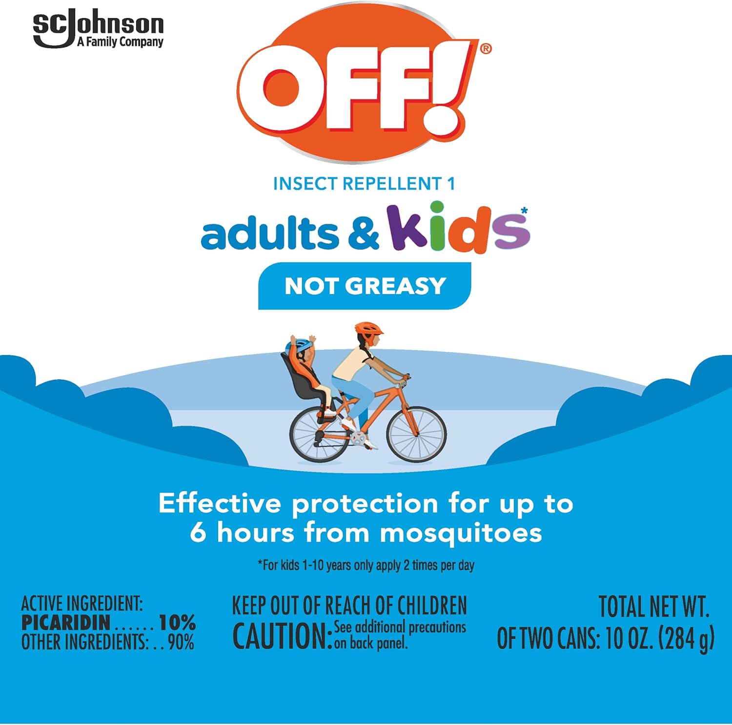 Off! Insect Repellent Aerosol for Adults & Kids, Fragrance-Free Picaridin Bug Spray for Everyday DEET-Free Protection from Mosquitoes and Ticks, 5 oz, (Pack of 2)