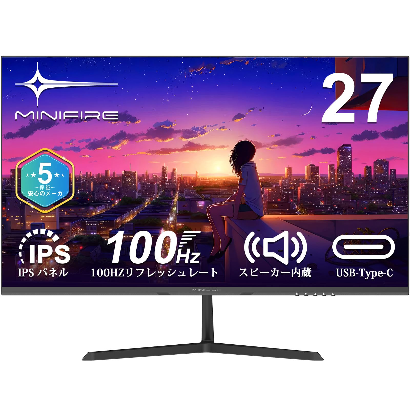 Amazon.co.jp: Minifire モニター27インチ 120Hz フルHD