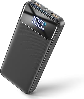 モバイルバッテリー 大容量 【40000mAh大容量・二台同時充電】 急速充電 2.1A出力 LED残量表示 2USB出力ポート スマホ 携帯充電器 持ち運び便利 2WAY蓄電 多重安全保護機能 旅行/出張/停電対策/緊急防災に スマホ/タブレ...