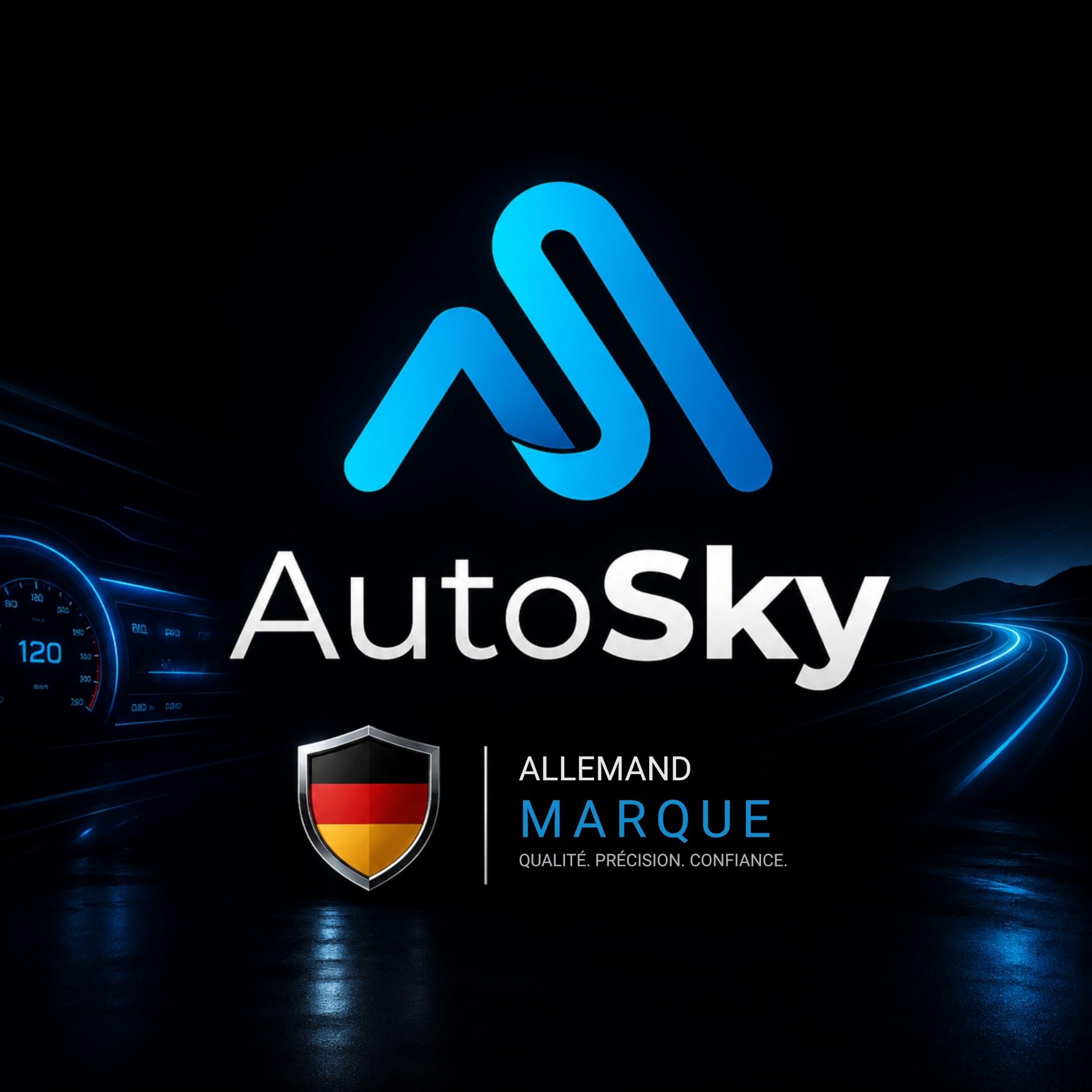AutoSky AI Box Lite – Adaptateur sans Fil Apple CarPlay & Android Auto pour véhicules compatibles – Streaming Netflix & Youtube – Hotspot requis – Plug & Play