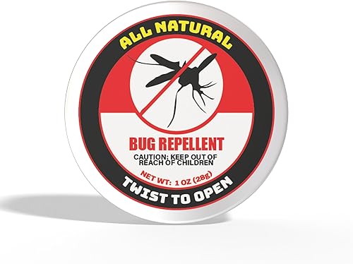 Pasta repelente de insectos totalmente natural (1 onza) Repele mosquitos, moscas, garrapatas y pulgas Sin DEET y contiene citronela para todo