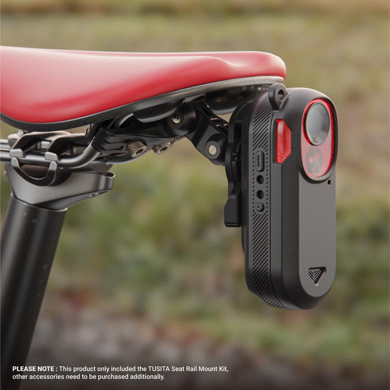TUSITA Zestaw do Uchwyt na Szynie Podsiodłowej Kompatybilny z Garmin Varia RCT715 Radar Rowerowy