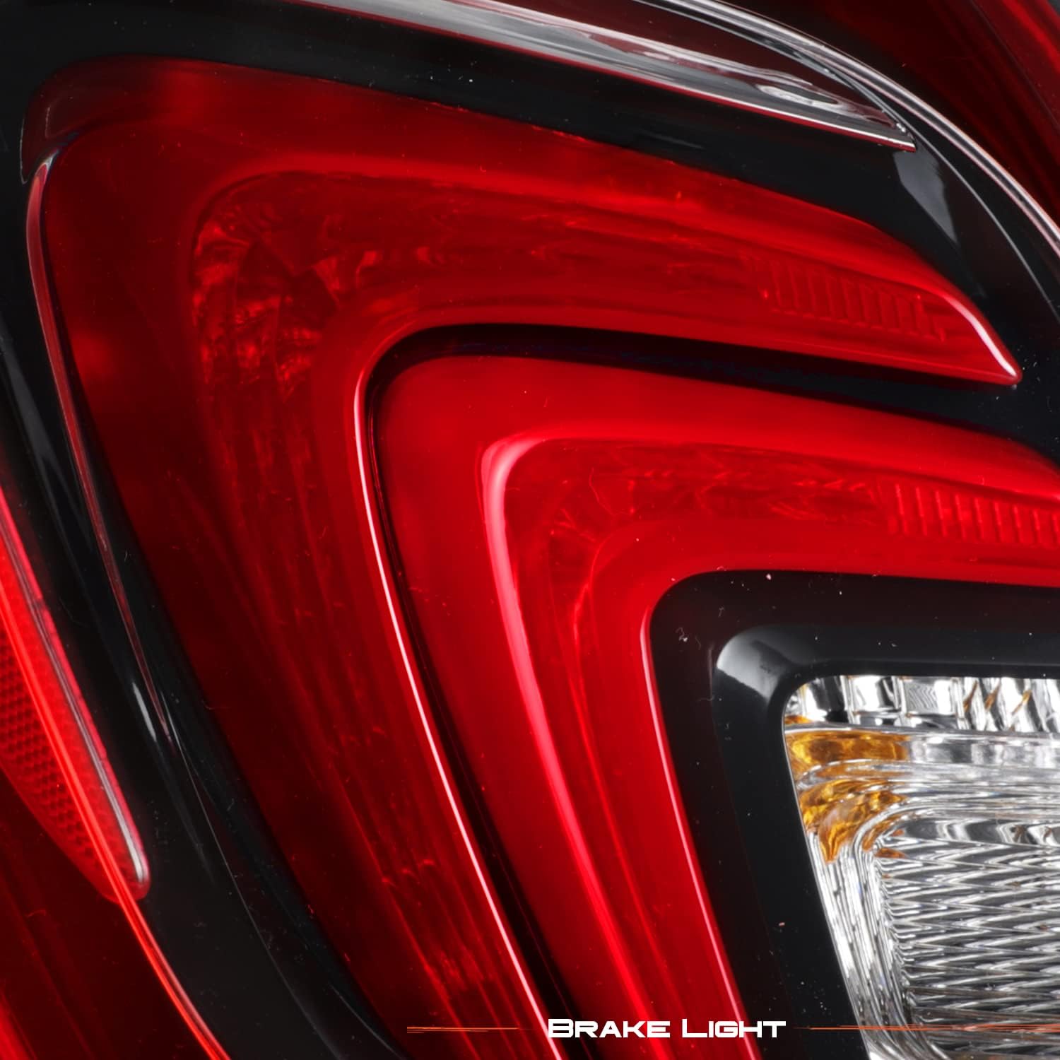 AKKON - Fits 2017-2022 Buick Encore LED DRL Running Brake Signal Red Clear Tail Lamp Brake Light Driver Left Side