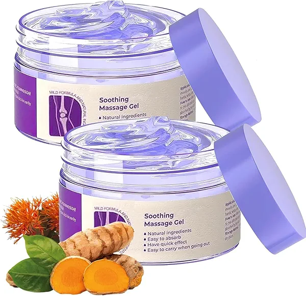 2PCS Joint Massage Relieves Gel Purple Gel, Soothes Knees, Lumbar, Neck, Hands, and Feet