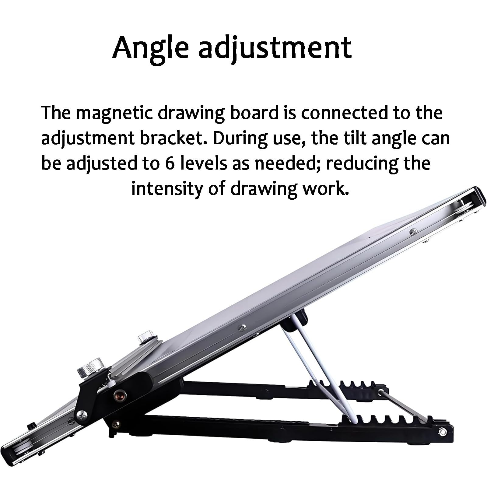 Tablero de dibujo multiángulo con regla y barra de movimiento paralelo, superficie laminada para artistas, arquitectos, diseñadores, bocetos y dibujo