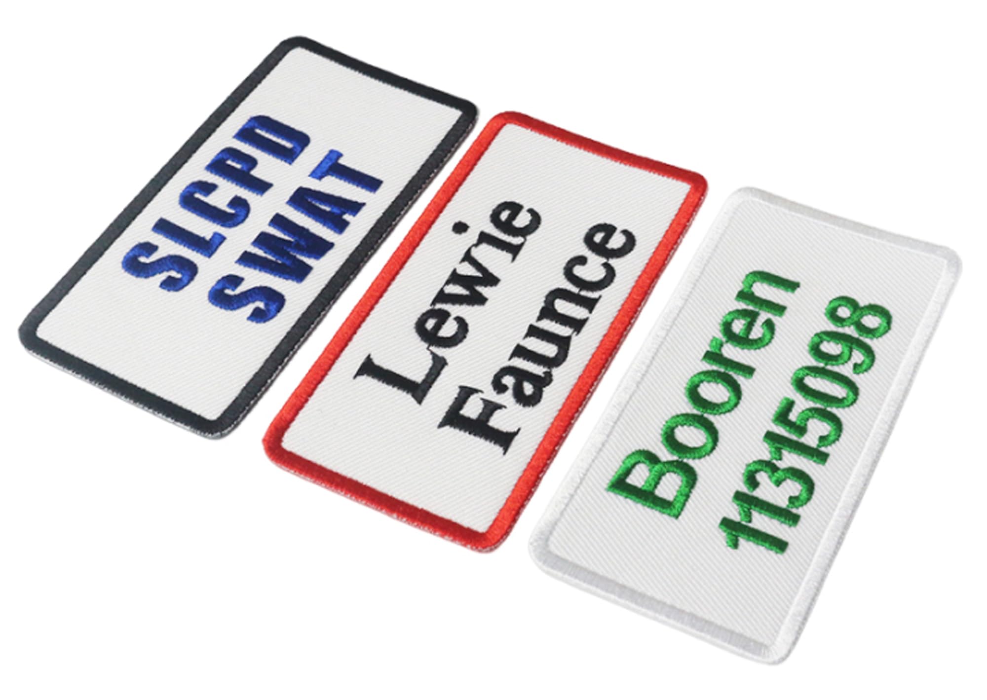 Lot De 2 écussons Personnalisés Avec No Ilitaire Brodé Drapeau Du