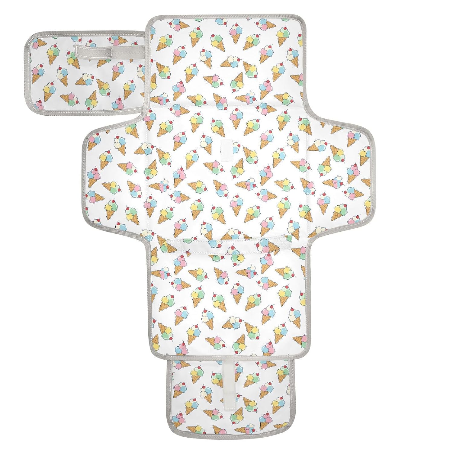 Portable Baby Changing Pad Foldable Waterproof with Head Pillow