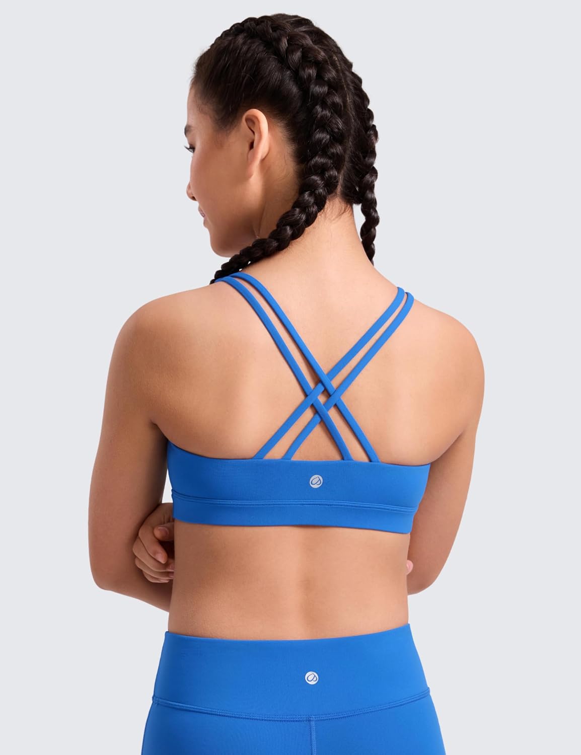 CRZ YOGA Girls Butterluxe Cross Back Sports Bra image 2