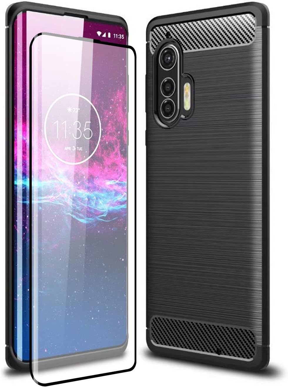 Olixar Case with Screen Protector for Motorola Edge Plus, Stylish 2 in