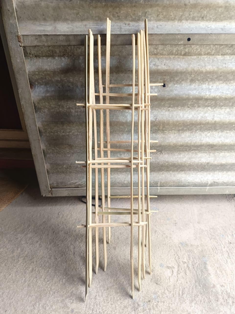 Sales Mart 4 Pack Natural Bamboo Trellis for Climbing Plants 18 Inch Outdoor Garden Ladder Trellis, Fan -Shaped Plant Support Trellis for Potted Plant (B0D66JPKN5) Amazon Price History, Amazon Price Tracker