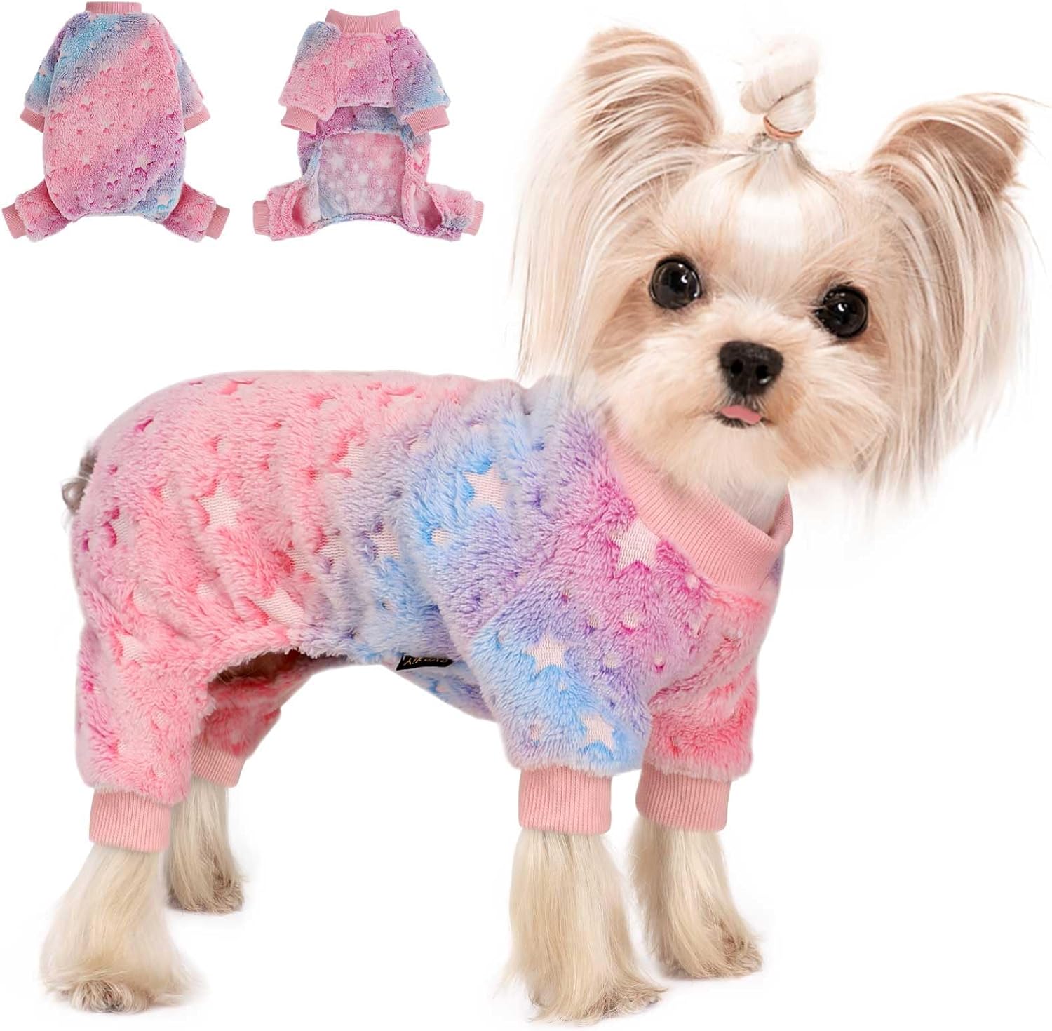 Suéter para Perros Pequeños Mascota Abrigo Invierno 4 Patas Vellón