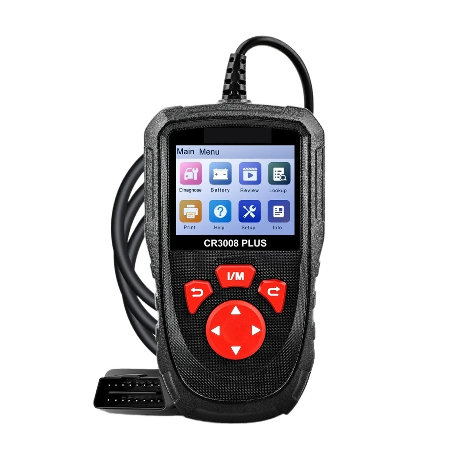 Herienta de diagnóstico escáner OBD2 CR3008 Plus, I/M una tecla, herienta escaneo OBDII for automóvil