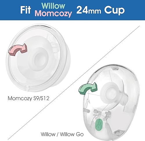 Miniatura 5 de Maymom Insertos de brida de 0669in para Medela Spectra escudos  bridas de 0945in MomcozyWillow Vaso Compatible con Medela Freestyle Harmony para